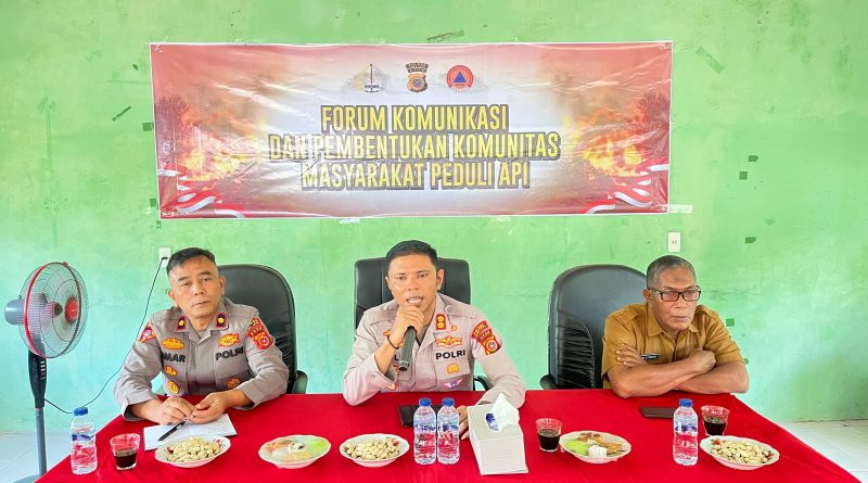 Penjabaran Perintah Kapolda, Polres Aceh Jaya Bentuk Komunitas Masyarakat Peduli Api Guna Cegah Karhutla