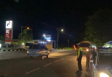 Satlantas Polres Aceh Jaya Gelar Patroli Rutin Malam Hari Ciptakan Kamtibcarlantas