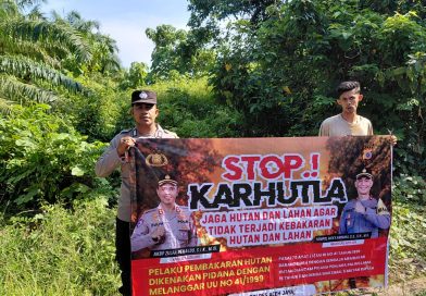 Personel Polsek Krueng Sabee Laksanakan Patroli dan Sosialisasi Antisipasi Karhutla di Wilkum Aceh Jaya Personel Polsek Krueng Sabee Laksanakan Patroli dan Sosialisasi Antisipasi Karhutla di Wilkum Aceh Jaya