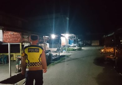Polsek Panga Tingkatkan Patroli Harkamtibmas Malam Hari, Ciptakan Situasi Aman dan Kondusif di Wilayah Hukum